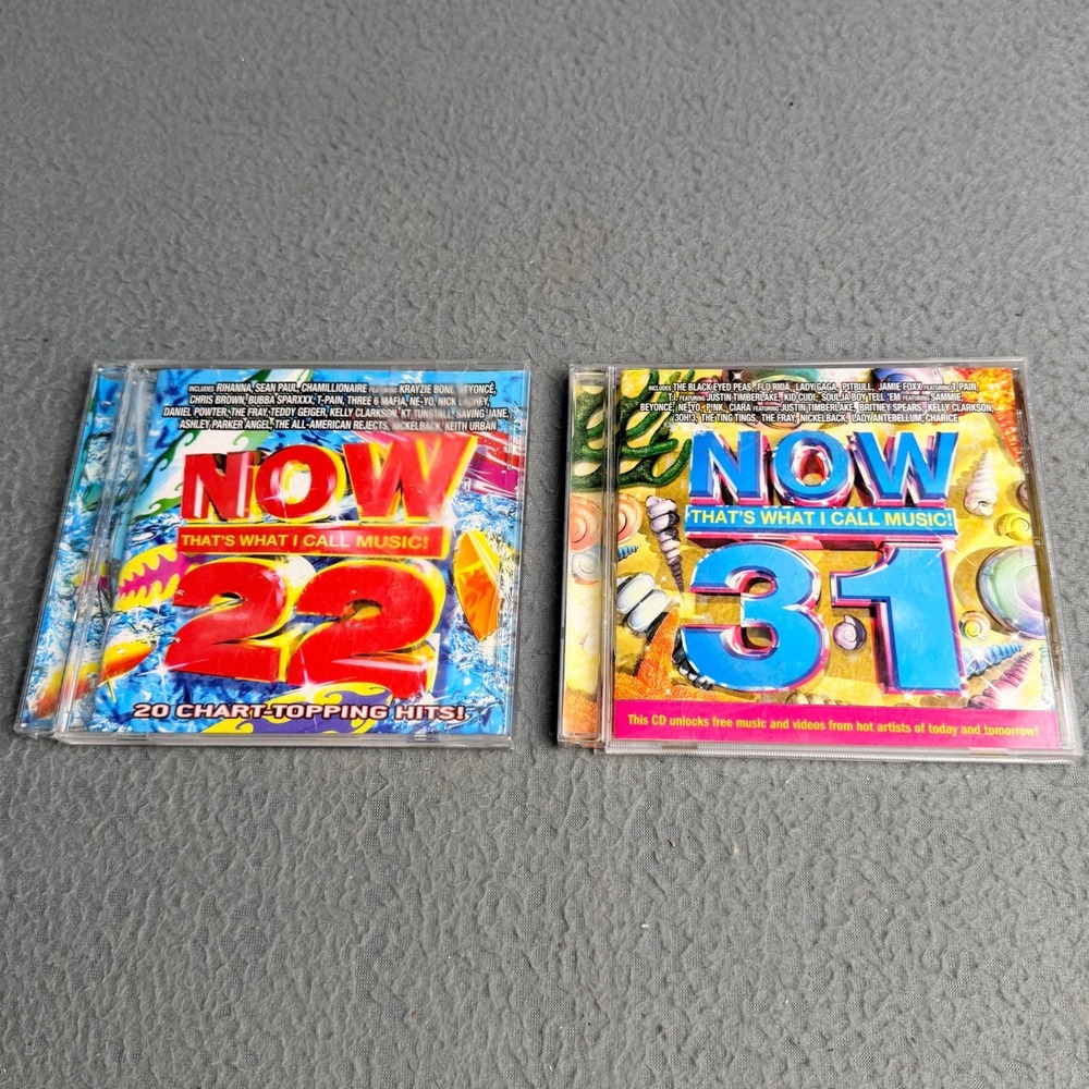 NOW Thats What I Call Music 22 & 31 CD Bundle 2000s Pop Hits Compilation